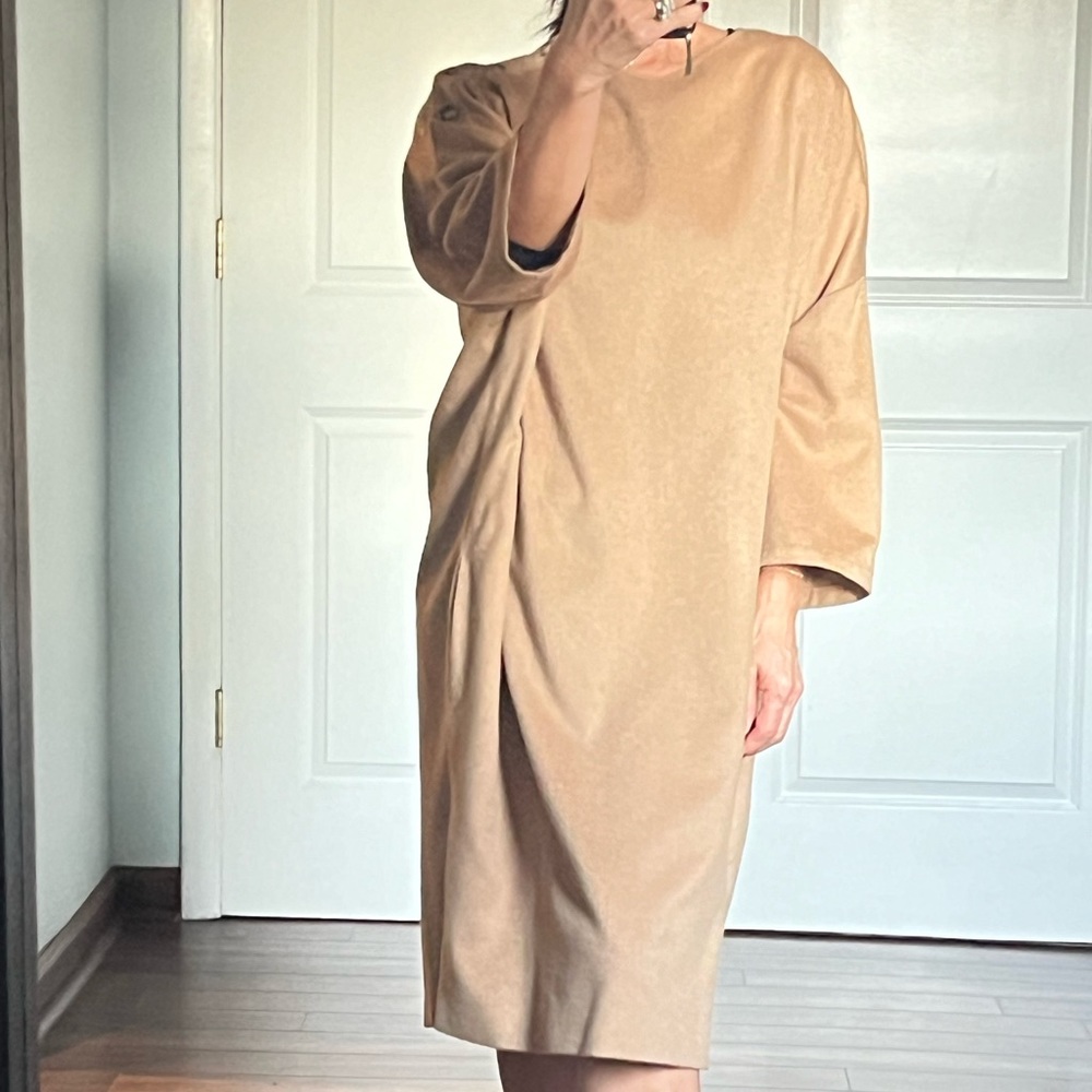 MaxMara Camel Giugno dress size 12 NWT - Picture 2 of 16